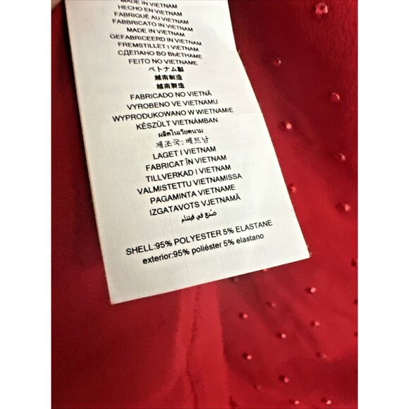 Michael Kors Women's Studded Long-Sleeve Bodycon Dress Crimson Red Size M - Picture 16 of 16